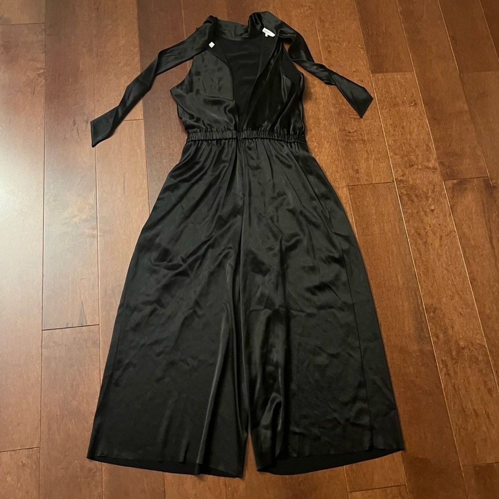 Vince Black Turtleneck Wide Leg Jumpsuit - Picture 11 of 11